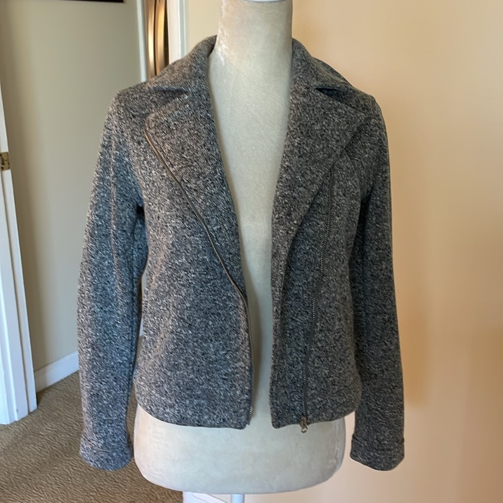 Old Navy Girls Sweater-Fleece Moto Jacket. Size14